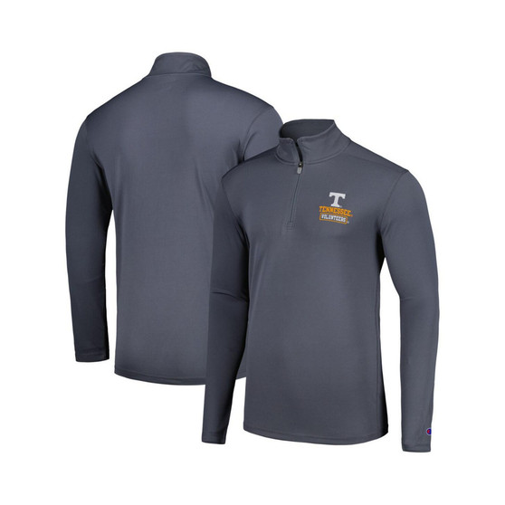 Men's Gray Tennessee Volunteers Textured Quarter-Zip Jacket