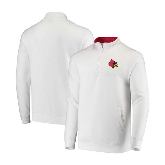 Men's White Louisville Cardinals Tortugas Logo Quarter-Zip Jacket