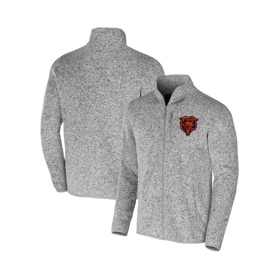 Men's NFL x Darius Rucker Collection by Heather Gray Chicago Bears Fleece Full-Zip Jacket