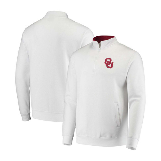 Men's White Oklahoma Sooners Tortugas Logo Quarter-Zip Jacket