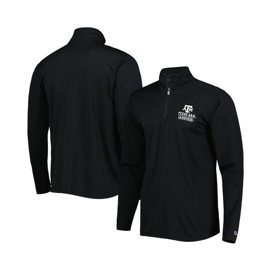 Men's Black Texas A&M Aggies Textured Quarter-Zip Jacket