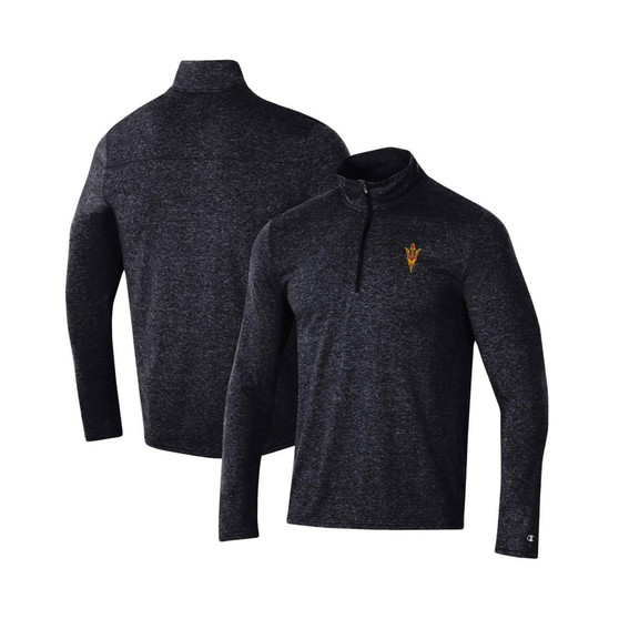Men's Heathered Black Arizona State Sun Devils Field Day Team Quarter-Zip Jacket
