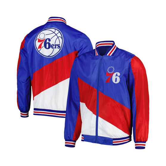 Men's Royal Philadelphia 76ers Ripstop Full-Zip Jacket