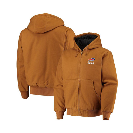 Men's Tan Buffalo Bills Dakota Cotton Canvas Hooded Jacket