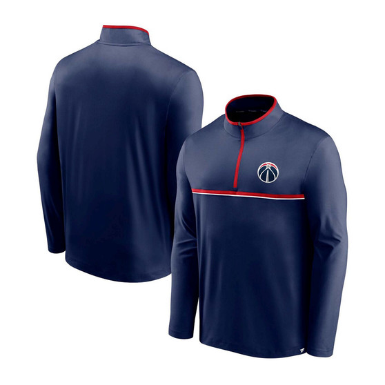 Men's Navy Washington Wizards Starting Lineup Performance Quarter-Zip Jacket