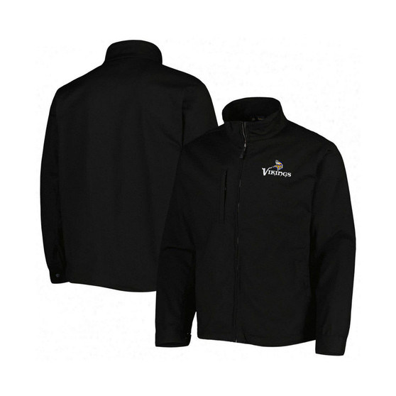 Men's Black Minnesota Vikings Journey Workwear Tri-Blend Full-Zip Jacket
