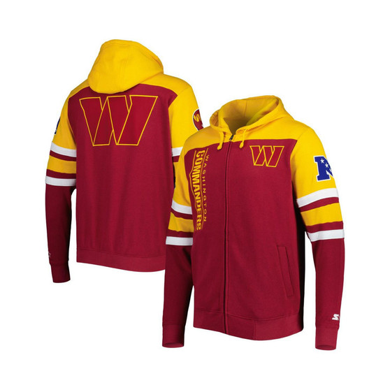 Men's Burgundy Washington Commanders Extreme Full-Zip Hoodie Jacket