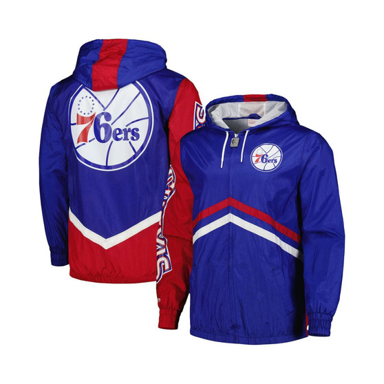 Men's Royal Philadelphia 76ers Undeniable Full-Zip Windbreaker Jacket
