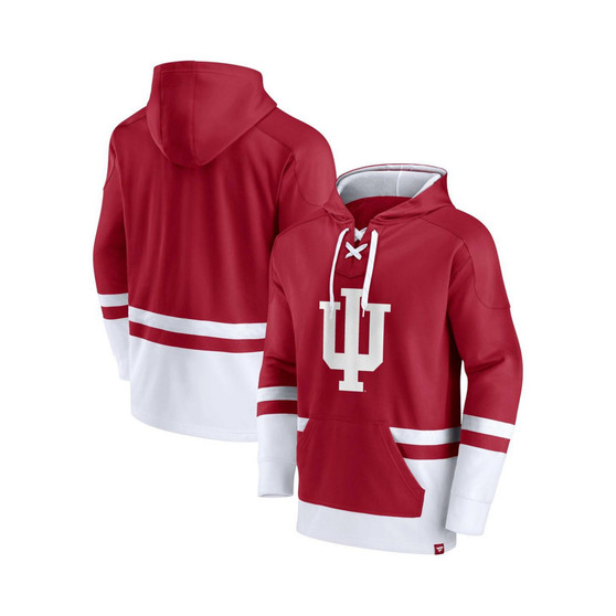 Men's Branded Crimson Indiana Hoosiers First Battle Pullover Hoodie
