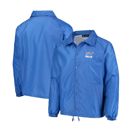 Men's Royal Buffalo Bills Coaches Classic Raglan Full-Snap Windbreaker Jacket