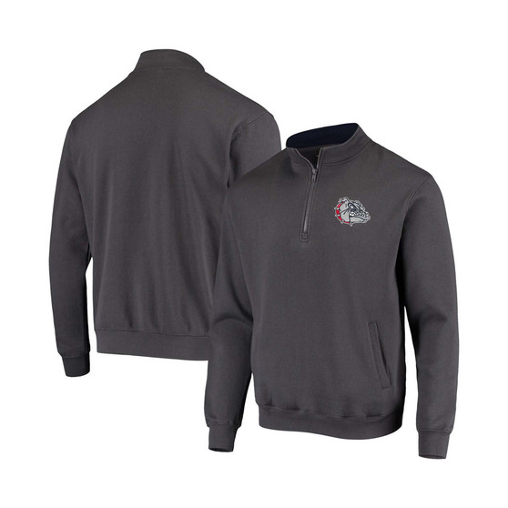 Men's Charcoal Gonzaga Bulldogs Tortugas Logo Quarter-Zip Jacket