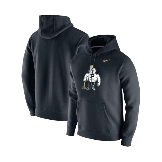 Men's Black Purdue Boilermakers Vintage-Inspired School Logo Pullover Hoodie