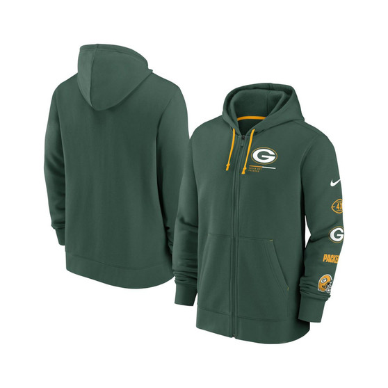 Men's Green Green Bay Packers Surrey Full-Zip Hoodie