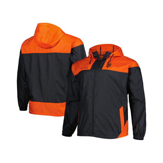 Men's Black San Francisco Giants Flash Forward Challenger Big and Tall Omni-Shade Full-Zip Windbreaker