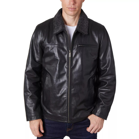 Men's Zipper Leather Jacket
