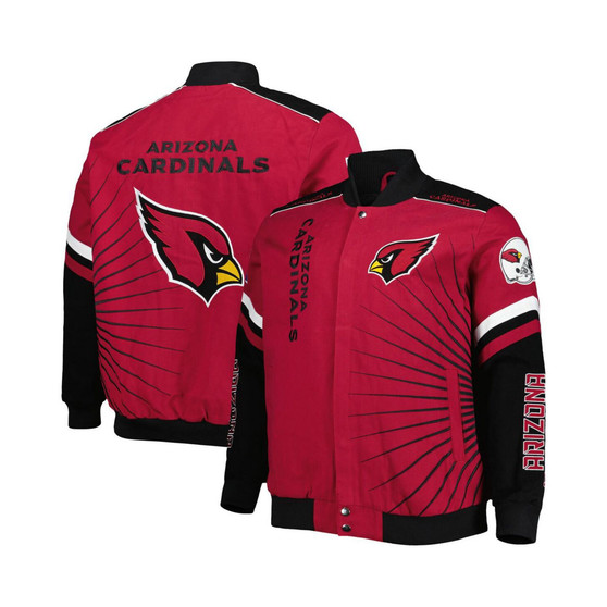 Men's Cardinal Arizona Cardinals Extreme Redzone Full-Snap Varsity Jacket