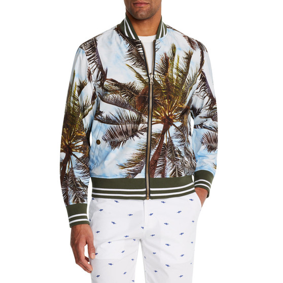 Men's Slim-Fit Tobago Reversible Bomber Jacket