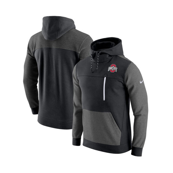Men's Black Ohio State Buckeyes AV-15 2.0 Pullover Hoodie