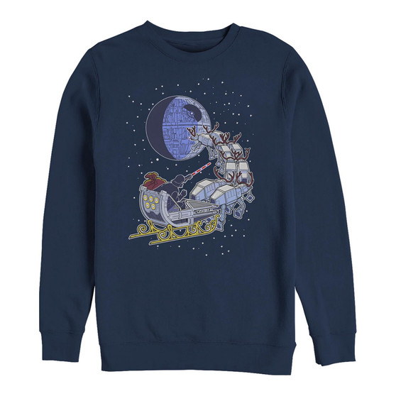 Men's Star Wars Vader Sleigh Crew Fleece Pullover
