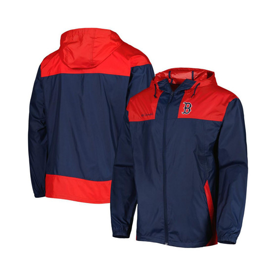 Men's Navy, Red Boston Red Sox Omni-Shade Flash Forward Challenger Full-Zip Windbreaker Jacket