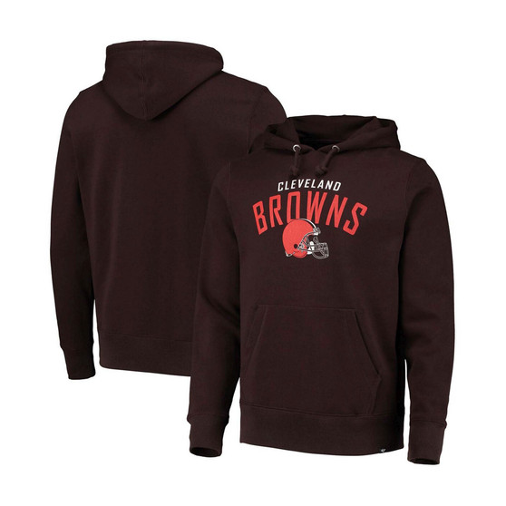 Men's Brown Cleveland Browns Outrush Headline Pullover Hoodie