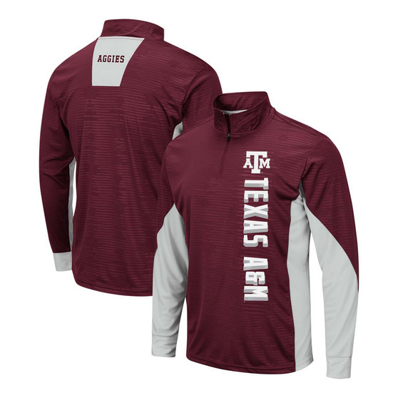Men's Maroon Texas A M Aggies Bart Windshirt Quarter-Zip Pullover Jacket