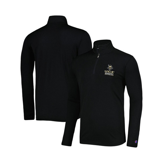 Men's Black UCF Knights Textured Quarter-Zip Jacket
