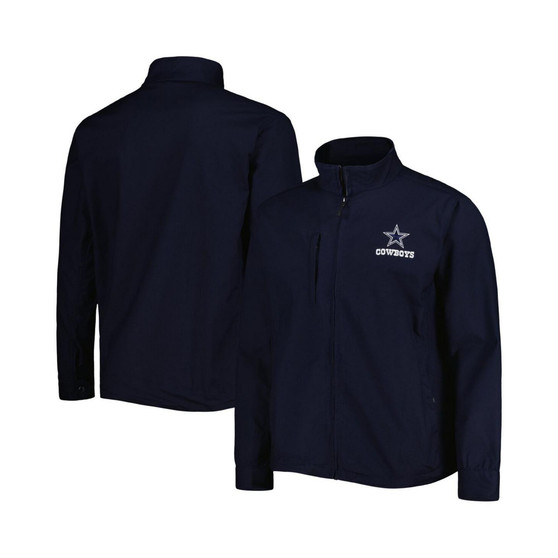 Men's Navy Dallas Cowboys Journey Workwear Tri-Blend Full-Zip Jacket