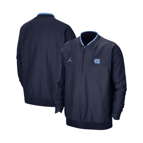 Men's Navy North Carolina Tar Heels 2021 Coach Half-Zip Jacket