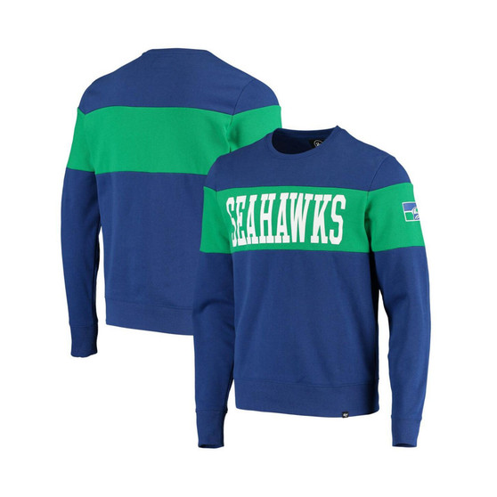 Men's Royal Seattle Seahawks Interstate Throwback Sweatshirt