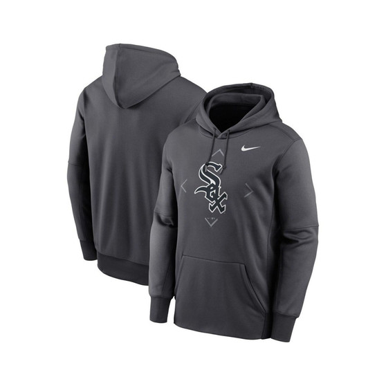 Men's Anthracite Chicago White Sox Bracket Icon Performance Pullover Hoodie