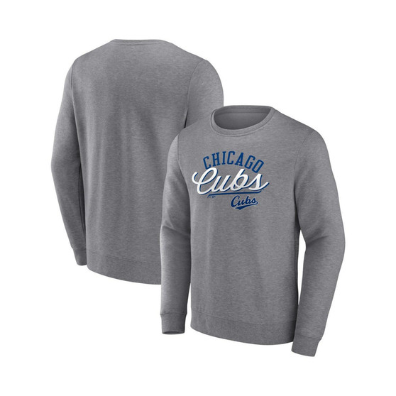 Men's Branded Gray Chicago Cubs Simplicity Pullover Sweatshirt