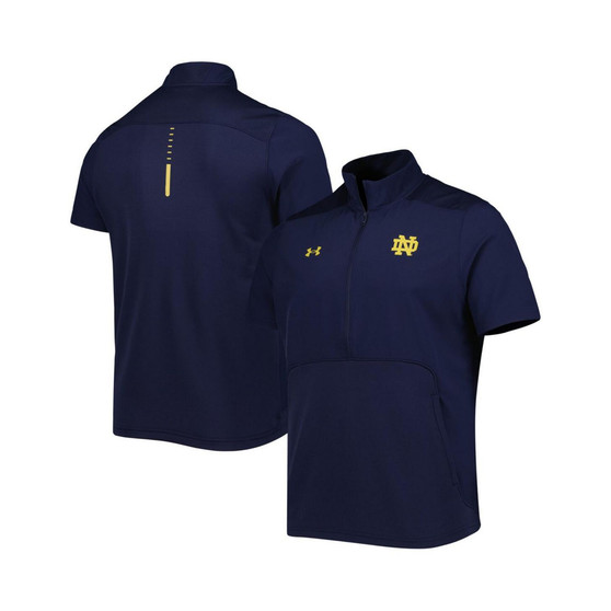 Men's Navy Notre Dame Fighting Irish Motivate 2.0 Half-Zip Jacket