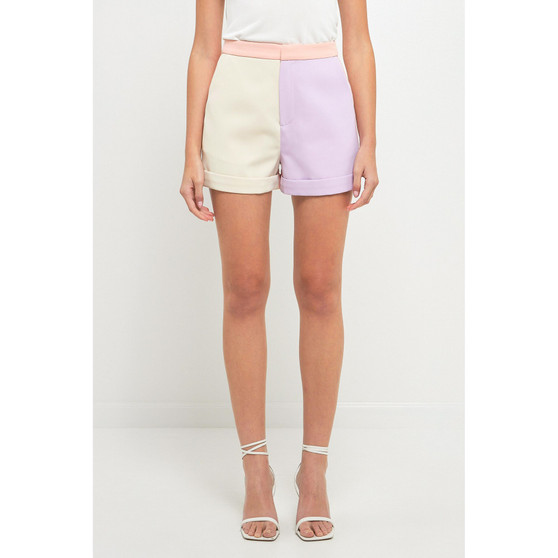 Women's Color Block Shorts