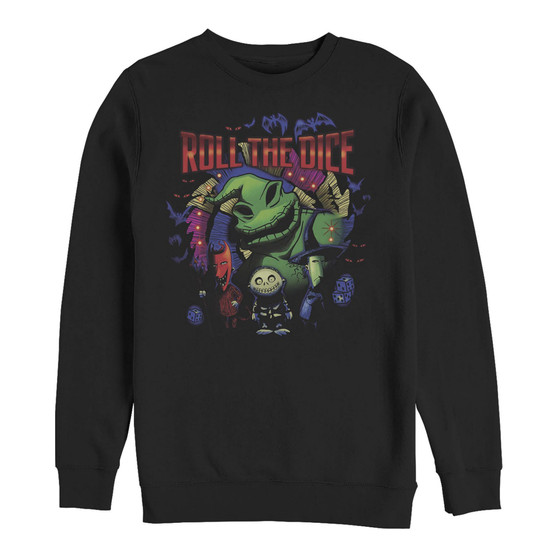 Men's Nightmare Before Christmas Oogie Dice Crew Fleece Pullover