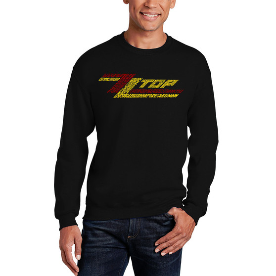 Men's Word Art ZZ Top Crew Sweatshirt