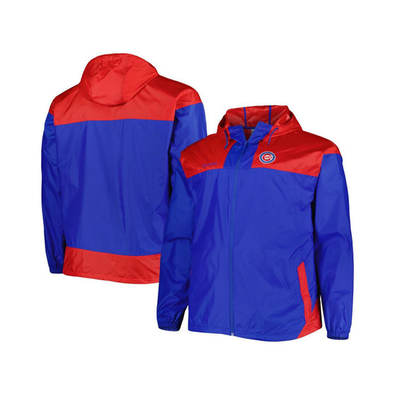 Men's Royal Chicago Cubs Flash Forward Challenger Big and Tall Omni-Shade Full-Zip Windbreaker