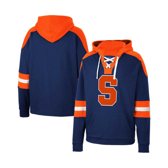 Men's Navy Syracuse Orange Lace-Up 4.0 Pullover Hoodie