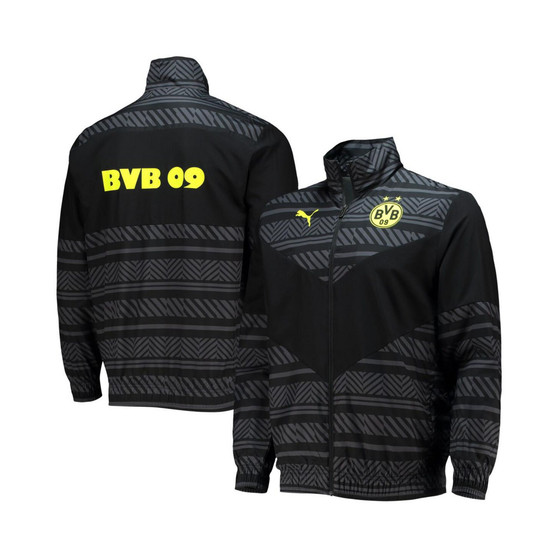 Men's Black Borussia Dortmund 2022/23 Pre-Match Full-Zip Jacket