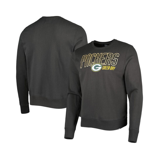 Men's Charcoal Green Bay Packers Locked In Headline Pullover Sweatshirt