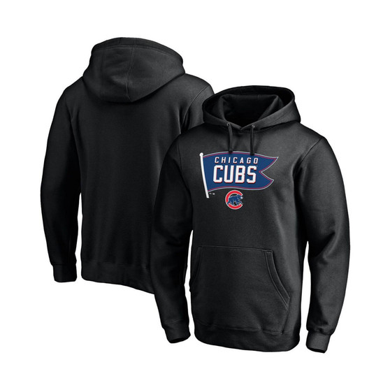 Men's Black Chicago Cubs Hometown Collection Holy Cow Pullover Hoodie