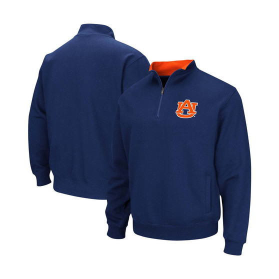 Men's Navy Auburn Tigers Tortugas Logo Quarter-Zip Pullover Jacket