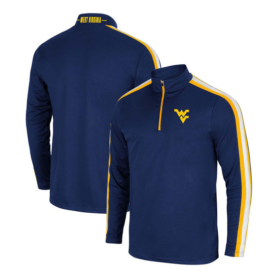 Men's Navy West Virginia Mountaineers 1955 Quarter-Zip Jacket