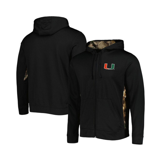 Men's Black, Camo Miami Hurricanes Decoy Full-Zip Hoodie