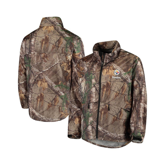 Men's Realtree Camo Pittsburgh Steelers Circle Sportsman Waterproof Packable Full-Zip Jacket