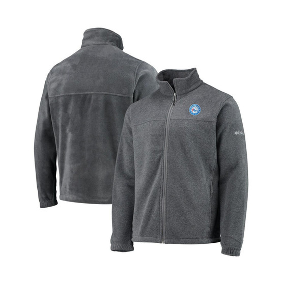 Men's Philadelphia 76ers Heathered Charcoal Flanker Full-Zip Jacket