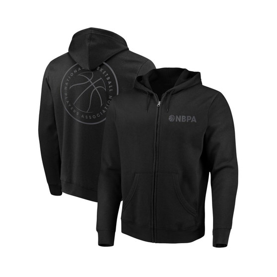 Men's Black NBPA Crossover Full-Zip Hoodie Jacket