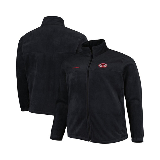 Men's Black Cincinnati Reds Big and Tall Steens Mountain Full-Zip Jacket