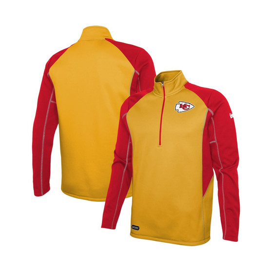 Men's Gold Kansas City Chiefs Combine Authentic Two-a-Days Half-Zip Jacket