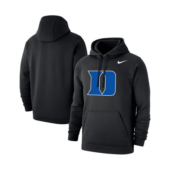 Men's Black Duke Blue Devils Logo Club Pullover Hoodie